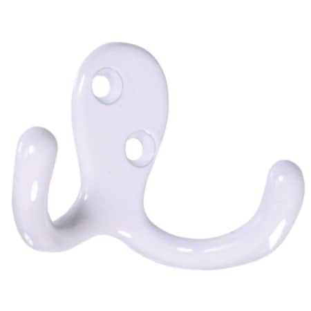 Clean All Double Clothes Hook, White, 2PK CL3982710